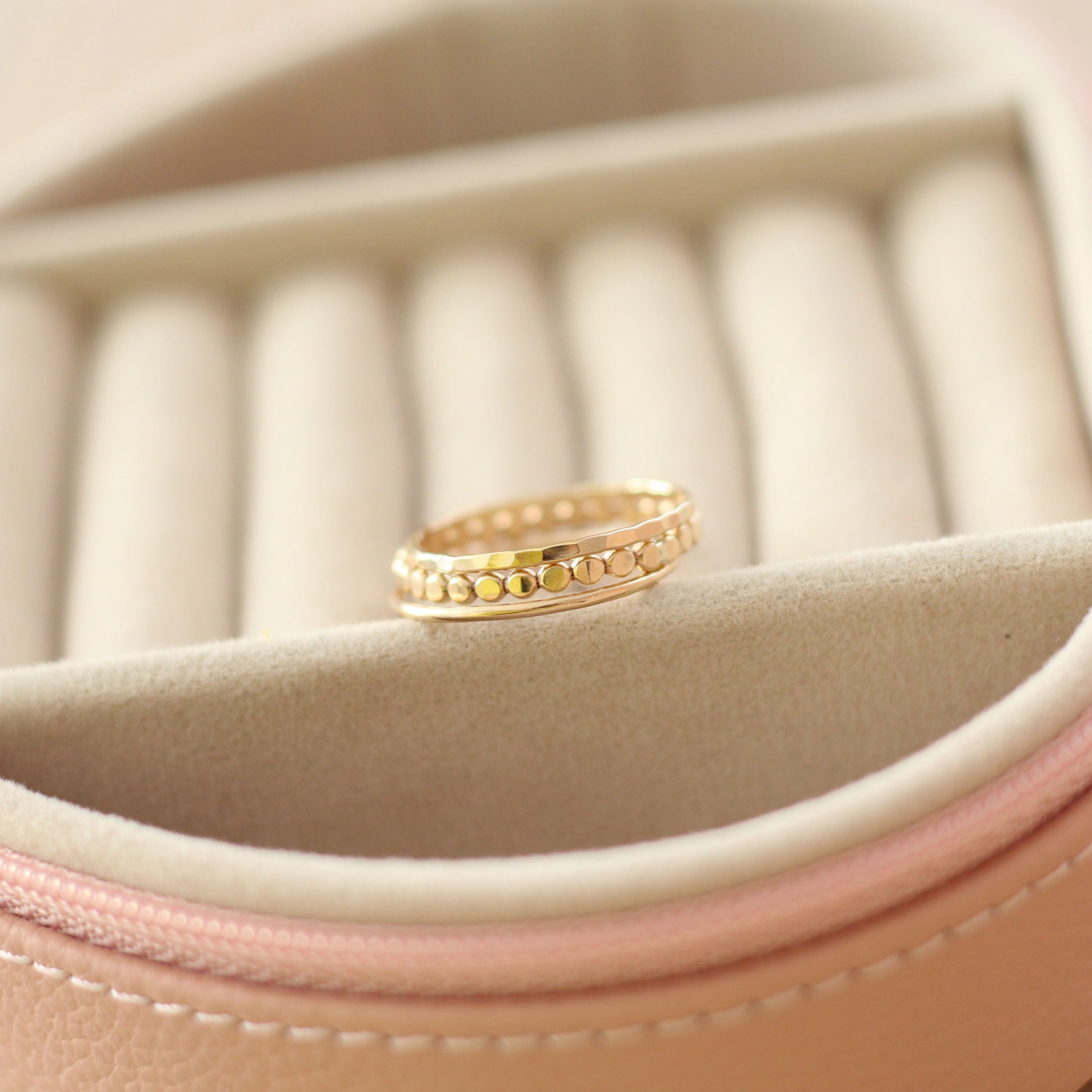 gold stackable ring bundle