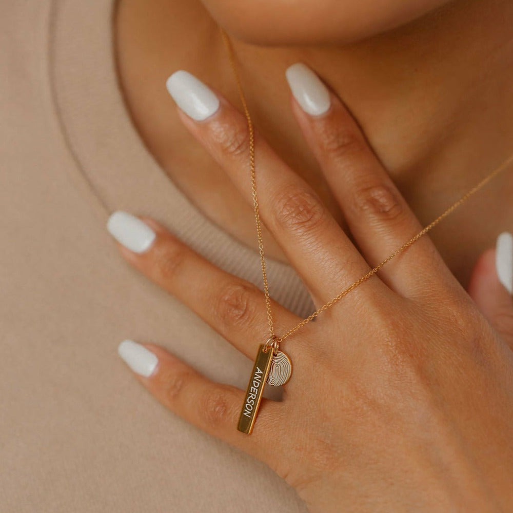 Custom Ava Fingerprint Necklace - M E I R A K O