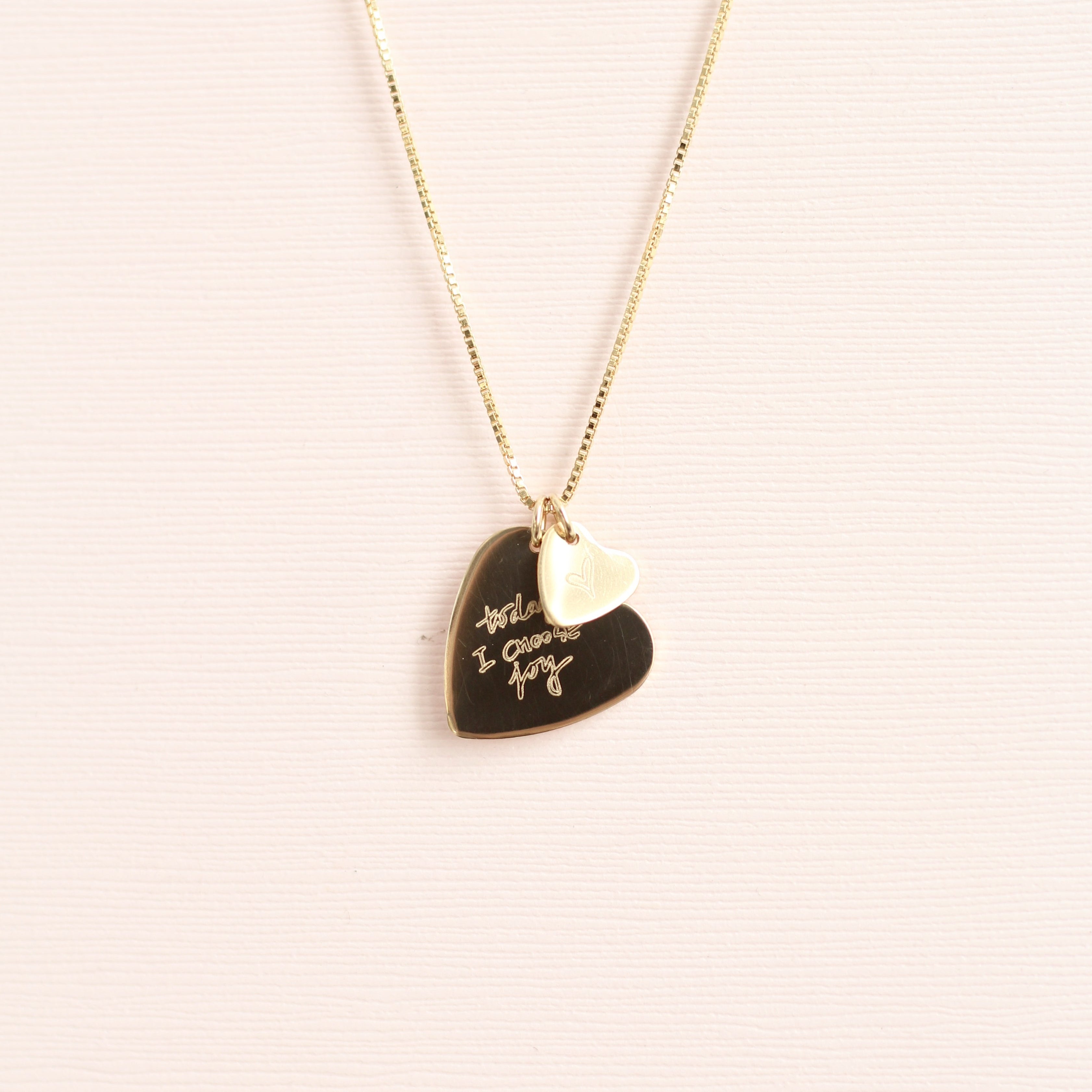 Custom handwriting necklace made in Canada