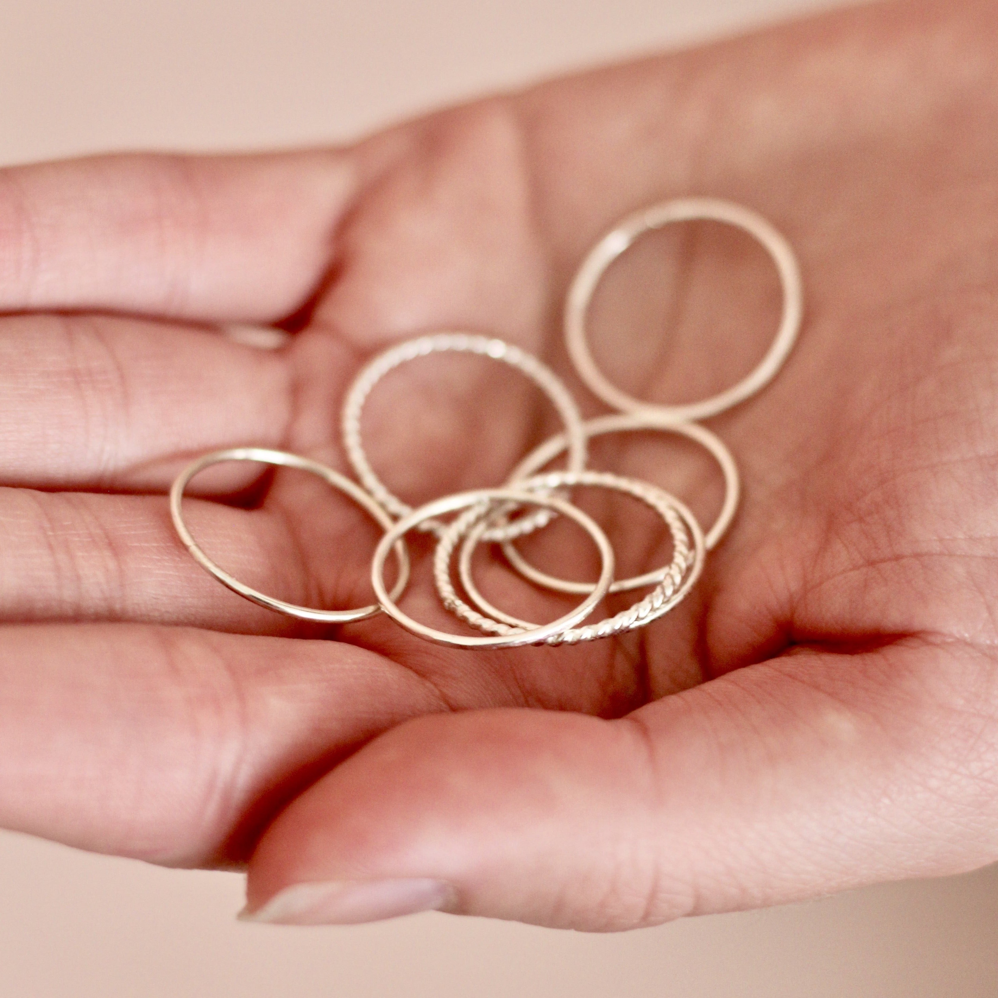 handmade sterling silver rings perfect for stacking